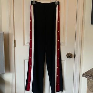 Size small rip away track pants